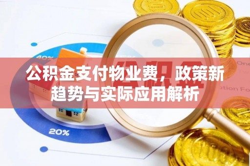 河源公积金支付物业费，政策新趋势与实际应用解析